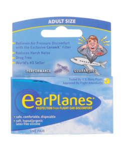 EarPlanes Protection from Flight Ear Discomfort Adult Size One Pair