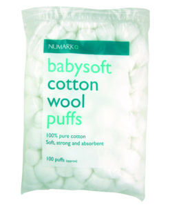 Numark Babysoft Cotton Wool Puffs
