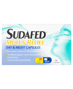 Sudafed Mucus Relief Day & Night Capsules 16 Capsules