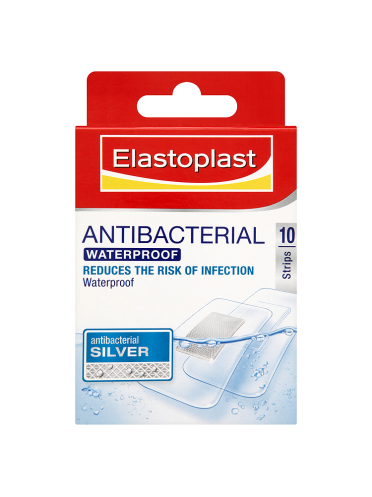 Elastoplast Antibacterial Waterproof Plasters 10 Strips