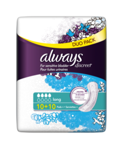Always Discreet Incontinence Pads+ Long Duo Pack x 20