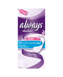 Always Dailies Flexible Pantyliners Normal Freshness with Fresh Scent 24 Count