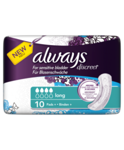 Always Discreet Incontinence Pads+ Long x 10