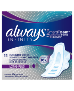 Always Infinity Long Plus Sanitary Towels with Wings 11 count