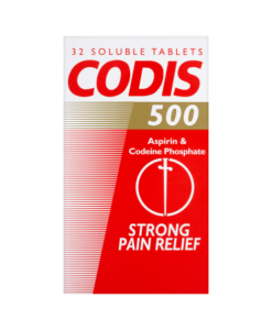 Codis 500 Aspirin & Codeine Phosphate 32 Soluble Tablets