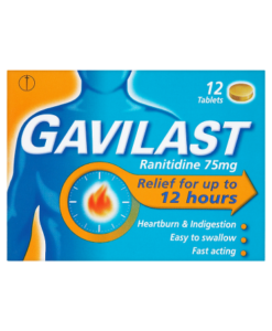 Gavilast Ranitidine 75mg 12 Tablets