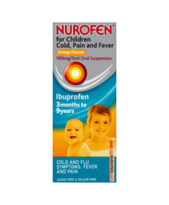 Nurofen for Children Cold, Pain and Fever Orange Flavour 3 Months to 9 Years 100ml
