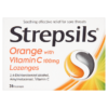 Strepsils Orange with Vitamin C 100mg Lozenges 36 Lozenges