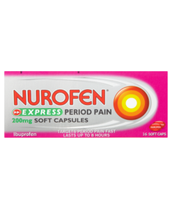 Nurofen Express Period Pain 200mg Soft Capsules 16 Soft Caps