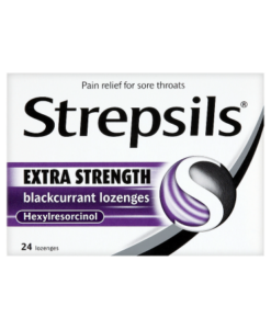 Strepsils Extra Strength Blackcurrant Lozenges 24 Lozenges