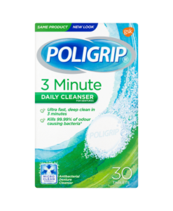 Poligrip 3 Minute Daily Cleanser 30 Tablets