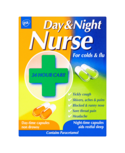 Day & Night Nurse 24 Hour Care for Colds & Flu 24 Capsules
