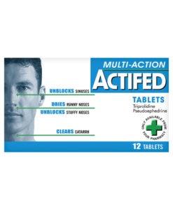 Actifed Multi-Action Tablets 12 Tablets
