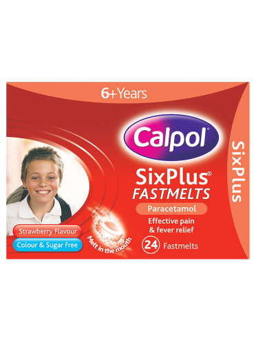 Calpol SixPlus Fastmelts Strawberry Flavour 6+ Years 24 Fastmelts