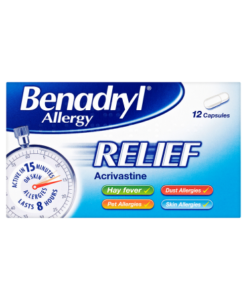Benadryl Allergy Relief 12 Capsules