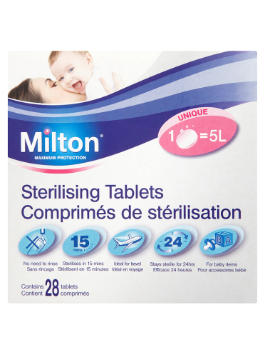 Milton Maximum Protection Sterilising Tablets 28 Tablets 112g