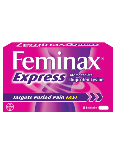 Feminax Express 342mg Tablets 8 Tablets