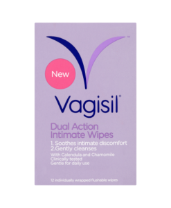 Vagisil Dual Action Intimate Wipes 12 Flushable Wipes