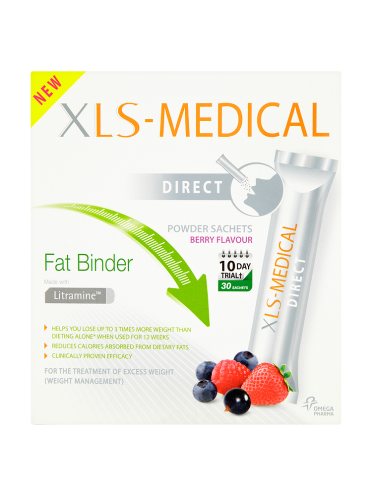 XLS-Medical Direct Fat Binder Berry Flavour Powder Sachets 30 Sachets x 2.6g