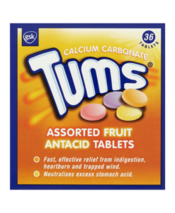 Tums Assorted Fruit Antacid Tablets 36 Tablets