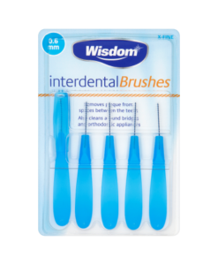 Wisdom Interdental Brushes X-Fine 0.6mm 5 Brushes