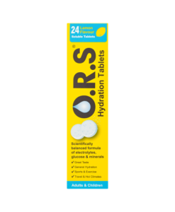 O.R.S Hydration Tablets Adults & Children 24 Lemon Flavour Soluble Tablets