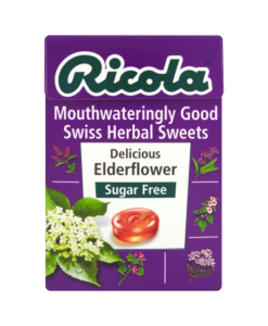 Ricola Mouthwateringly Good Swiss Herbal Sweets Delicious Elderflower Sugar Free 45g