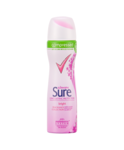 Sure Women Fragrance Collection Bright Aerosol Anti-Perspirant Deodorant Compressed 75ml