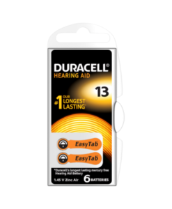 Duracell DA13 Hearing Aid Batteries 6 counts